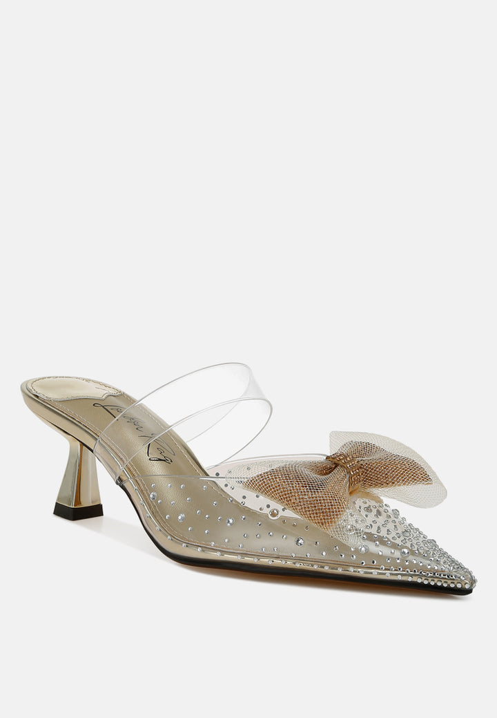 freja embellished bow kitten heels#color_gold