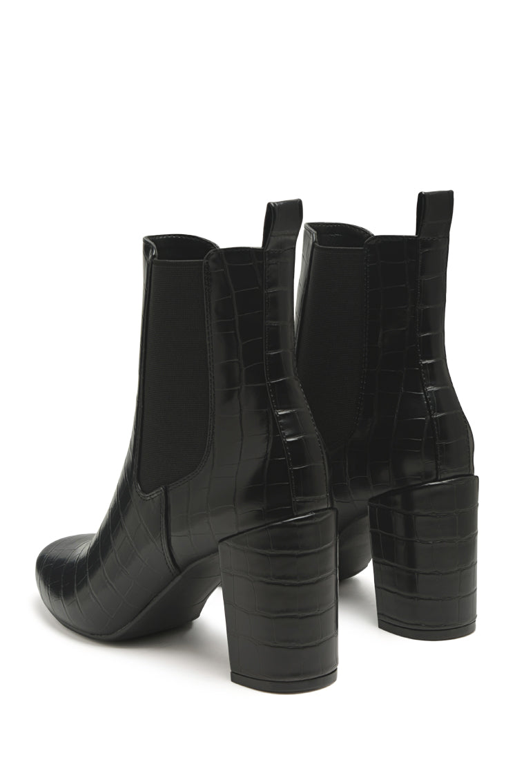 babbel faux leather block heel ankle boots#color_black