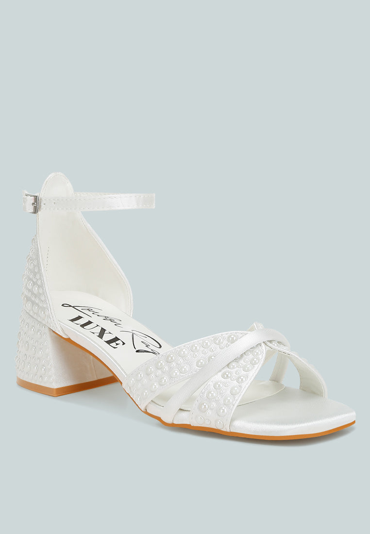 babylon pearl embellished strappy sandals#color_white