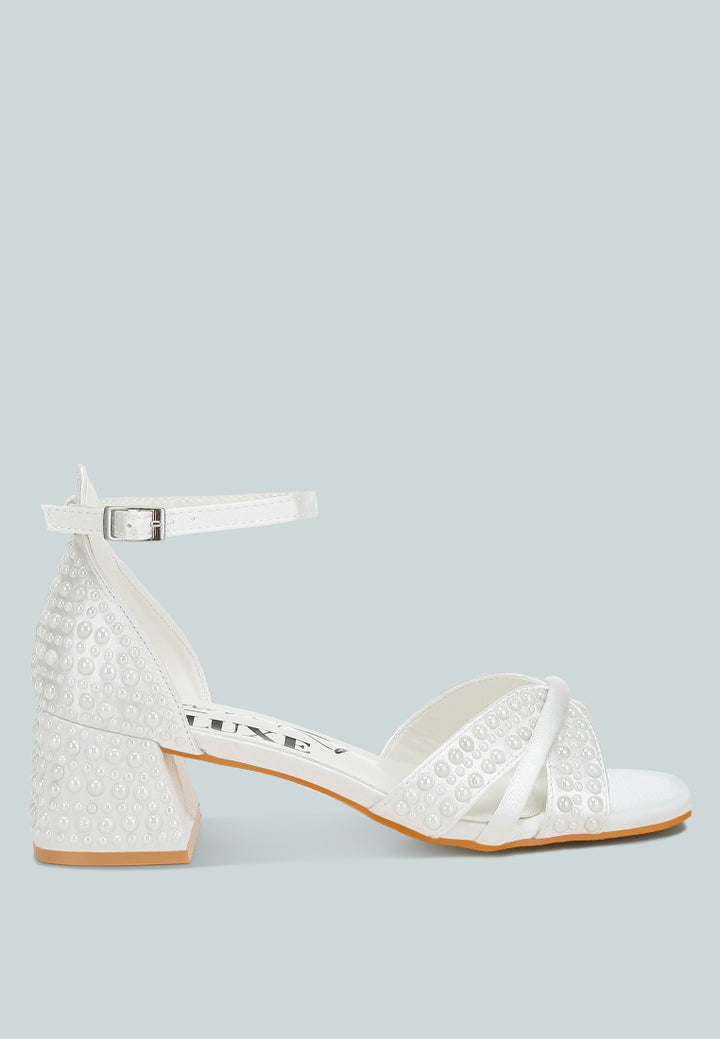 babylon pearl embellished strappy sandals#color_white