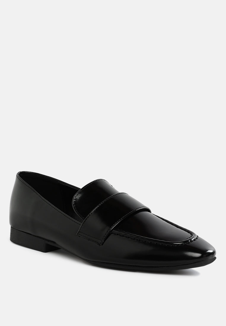 bellagio flat heel loafers#color_black