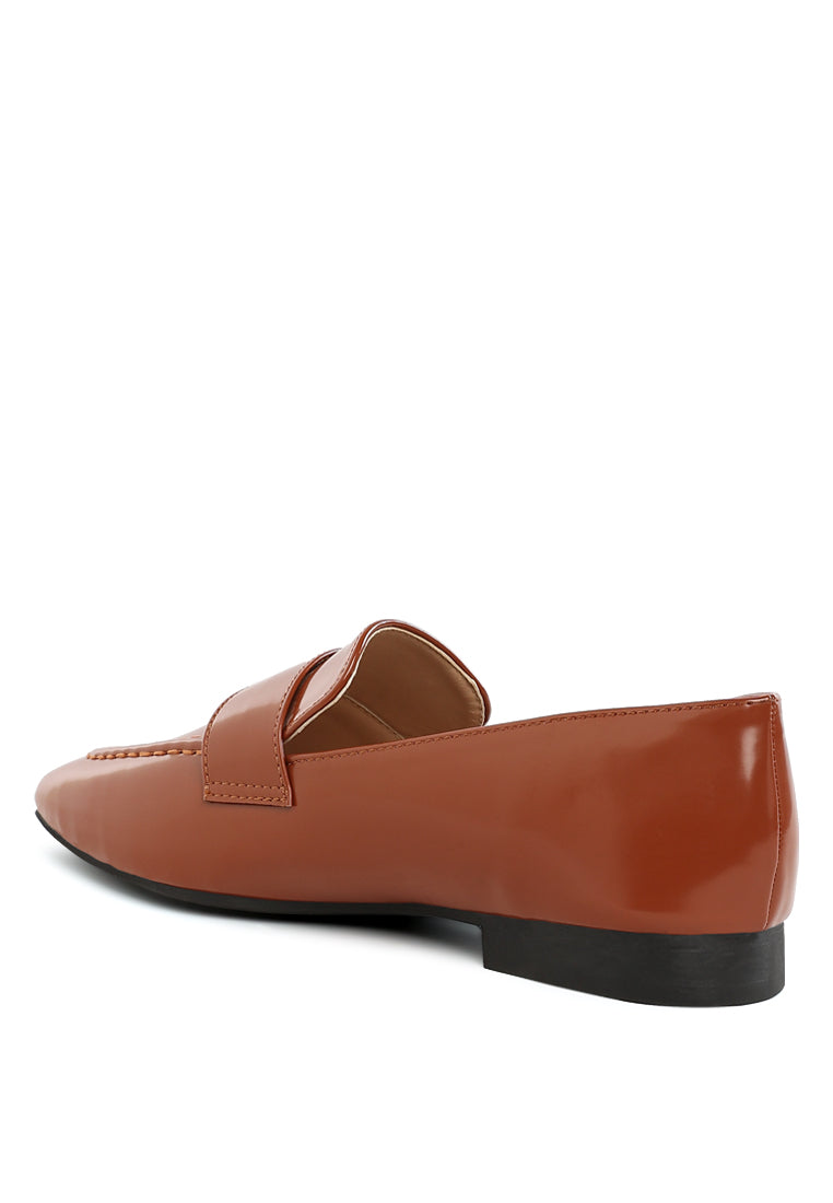 bellagio flat heel loafers#color_brown