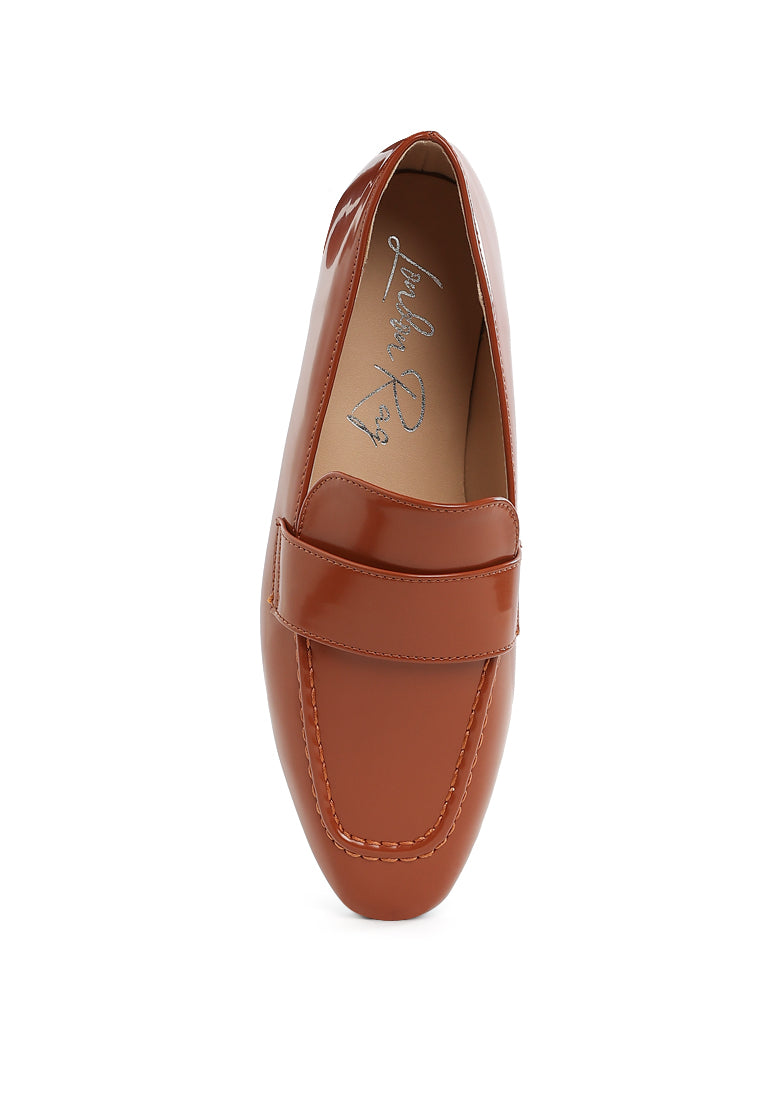 bellagio flat heel loafers#color_brown