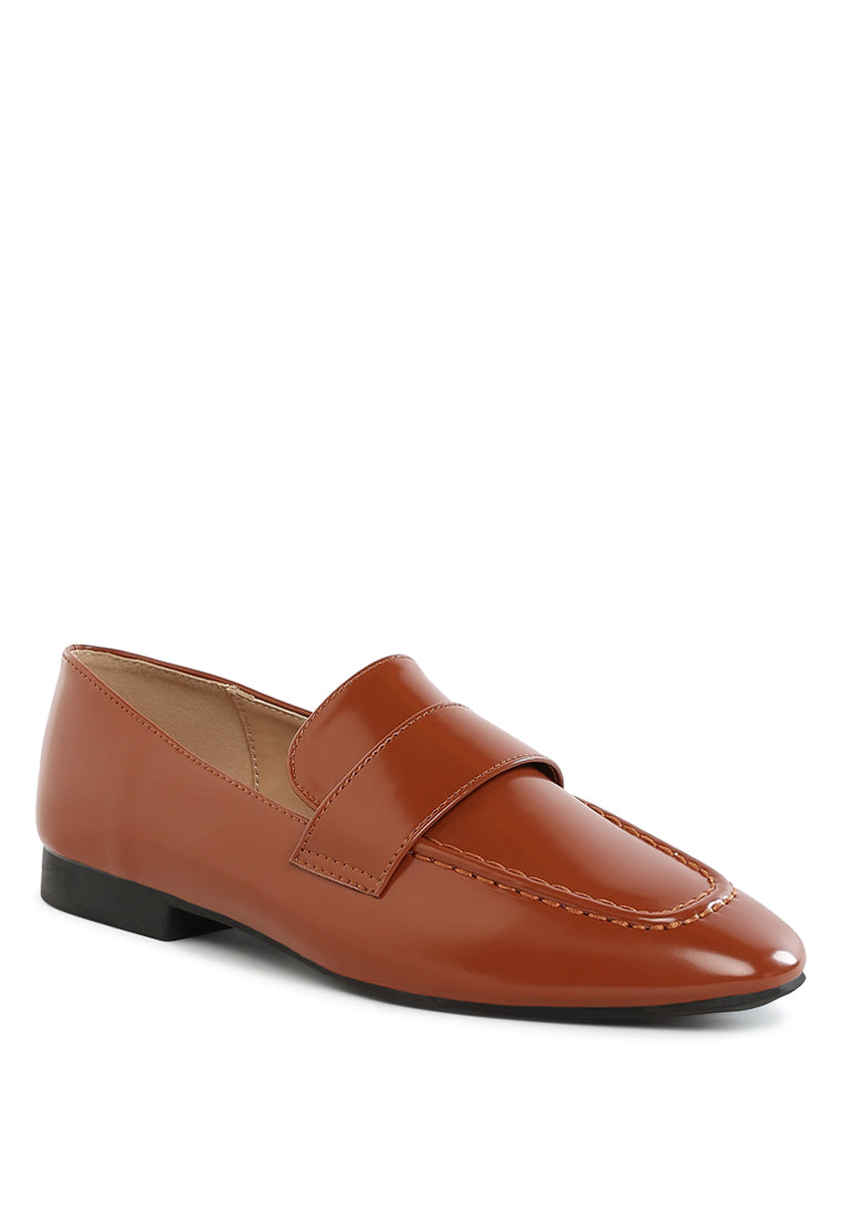 bellagio flat heel loafers#color_brown