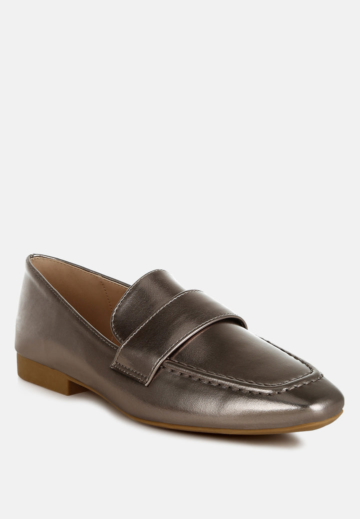 bellagio flat heel loafers#color_pewter