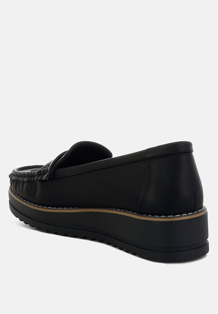 croyda fringed nubuck loafers#color_black