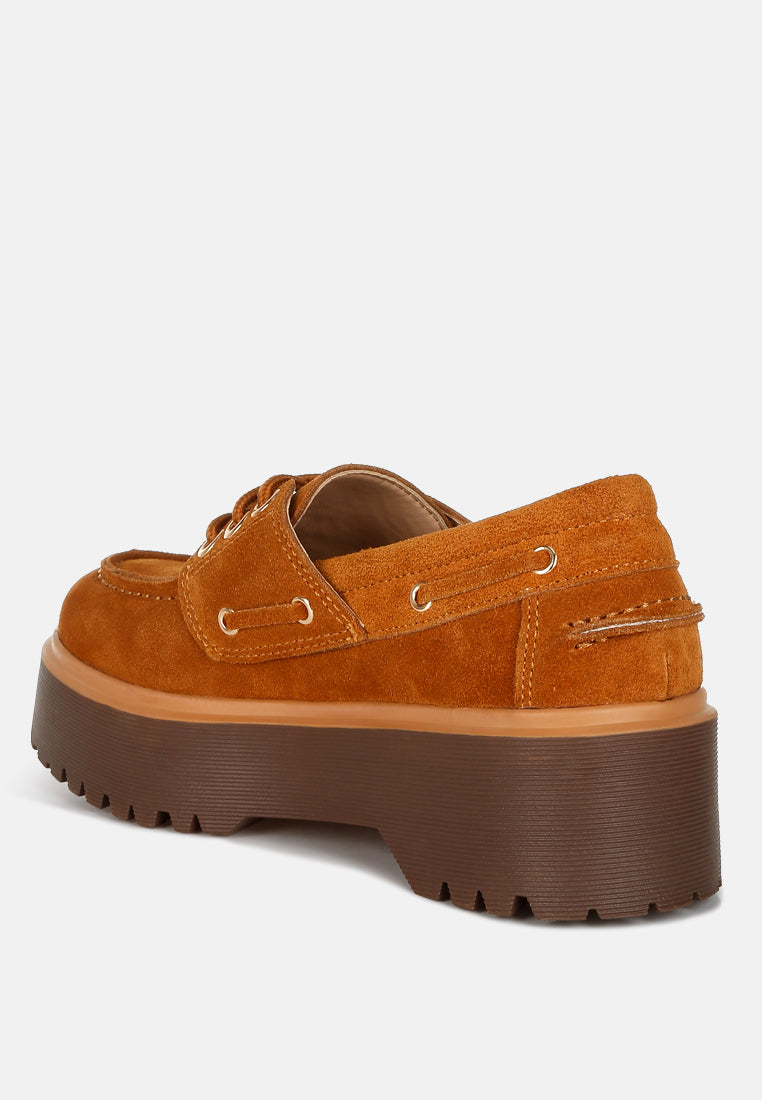 cuckatoos chunky suede oxford loafers#color_tan