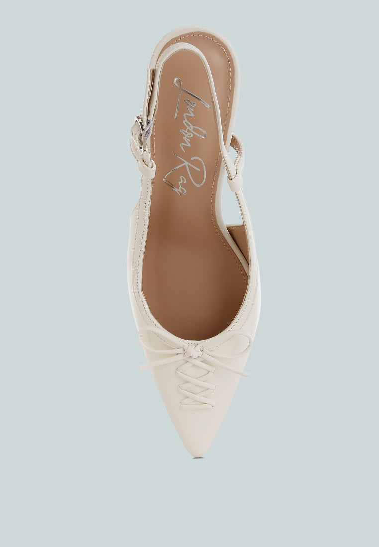 danvers kitten heel pointy slingbacks#color_white