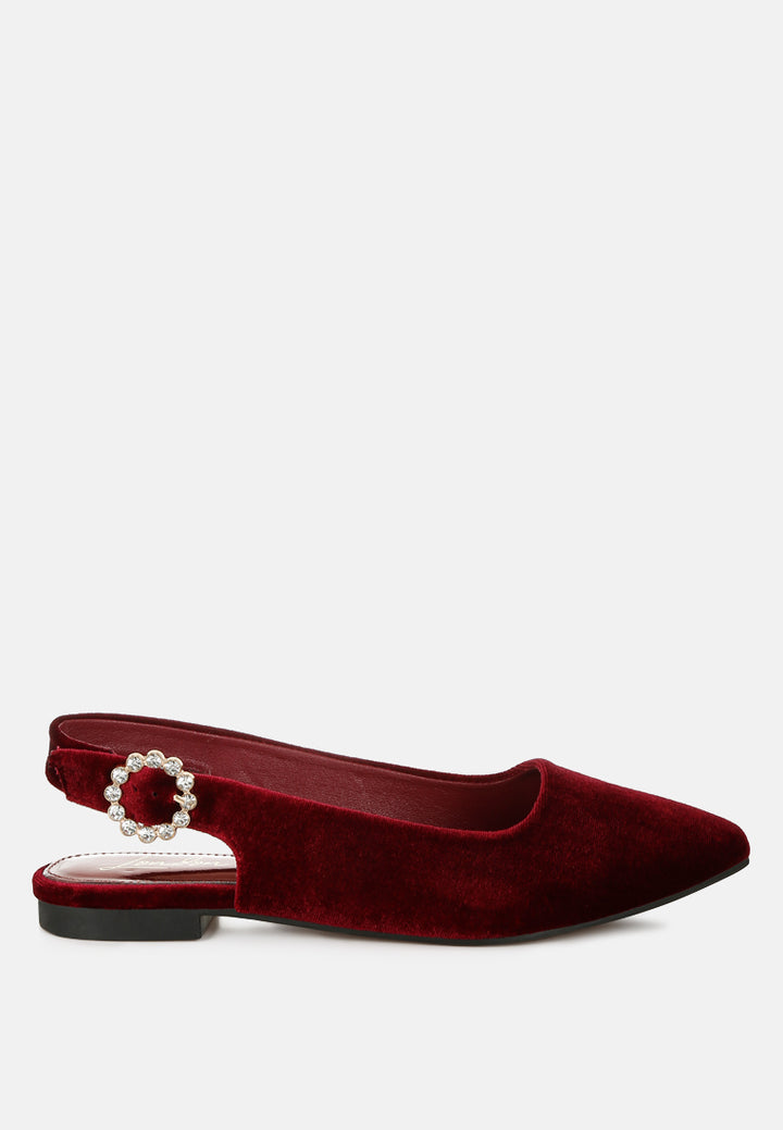 dolan velvet slingback flat sandals#color_darkred