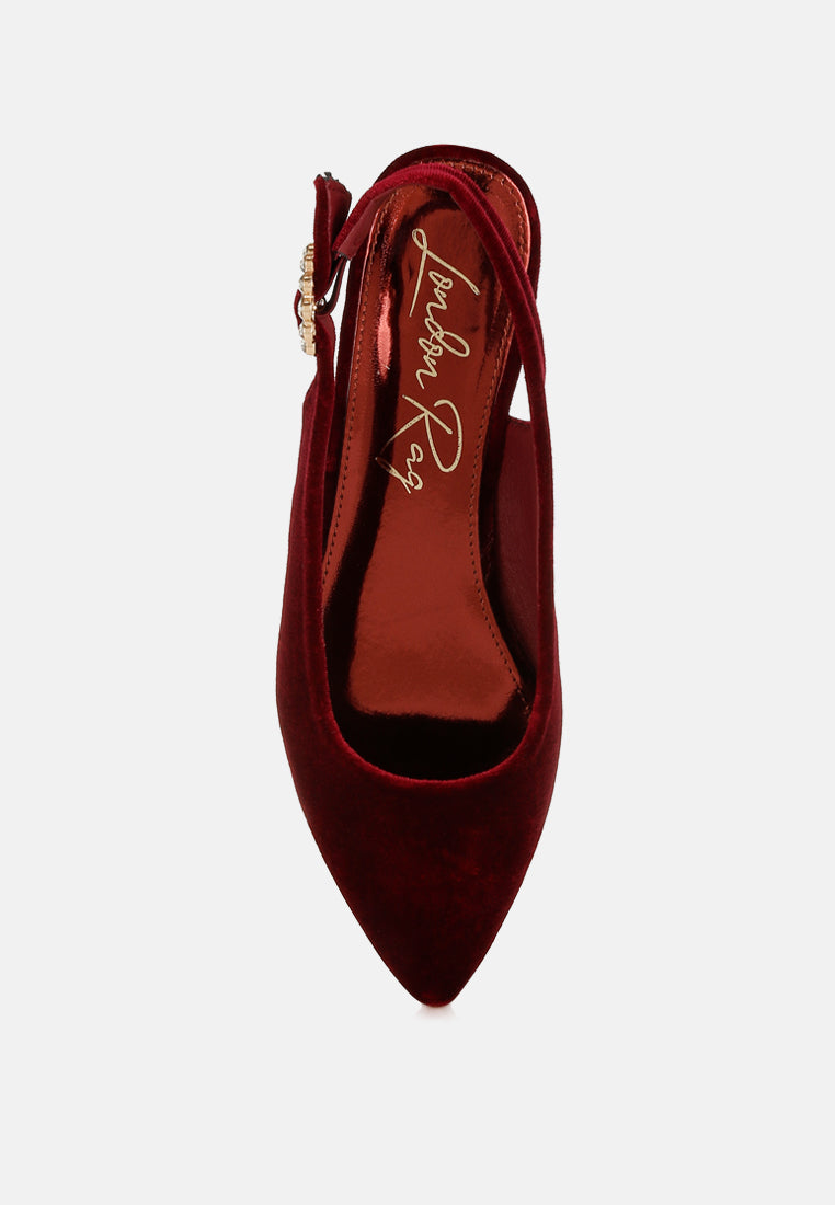 dolan velvet slingback flat sandals#color_darkred