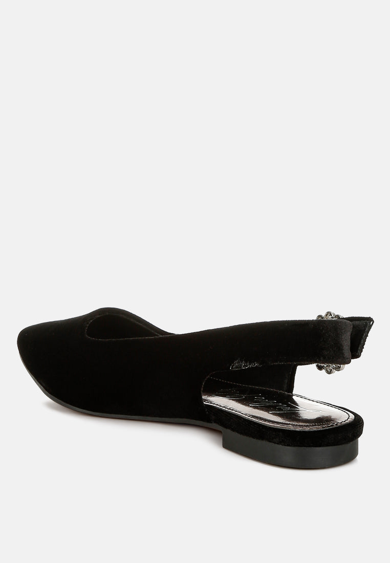 dolan velvet slingback flat sandals#color_black