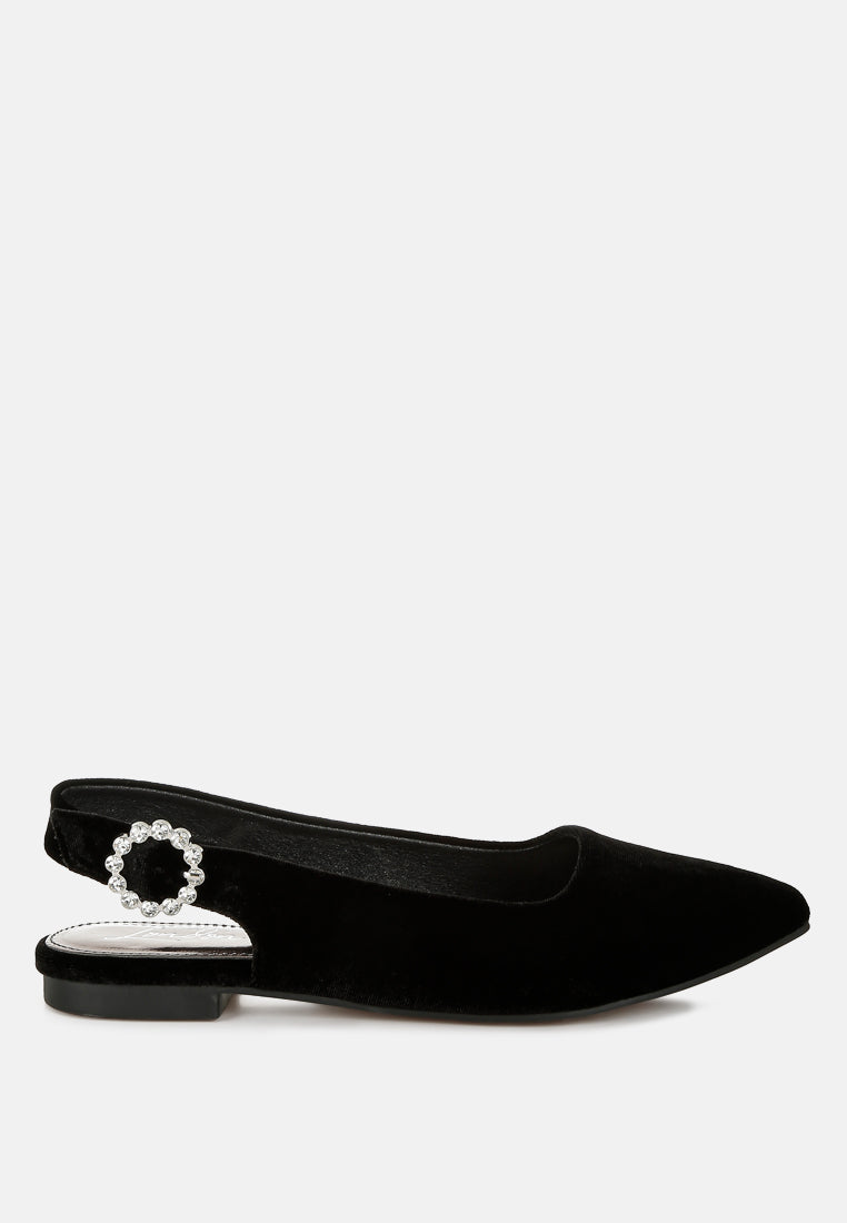 dolan velvet slingback flat sandals#color_black