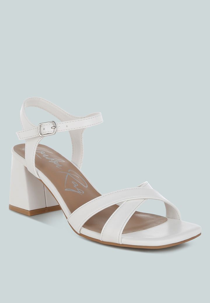 edessa square toe block heel sandals#color_white