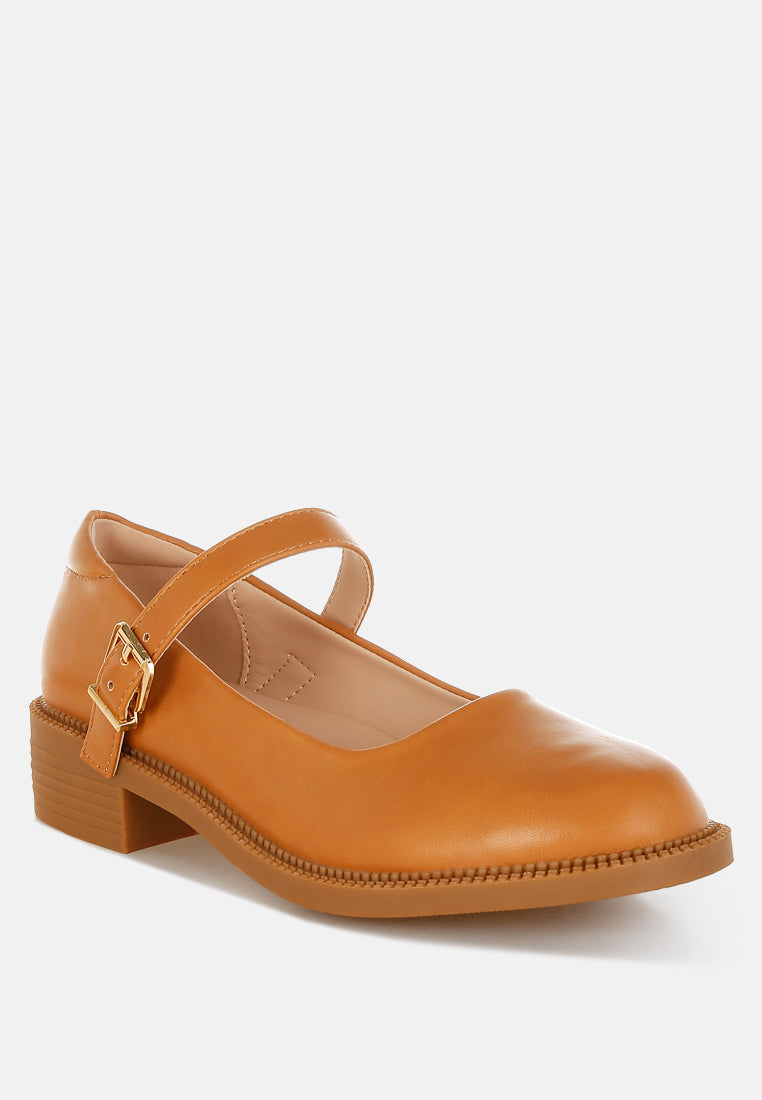 ejeta faux leather mary jane shoes#color_tan