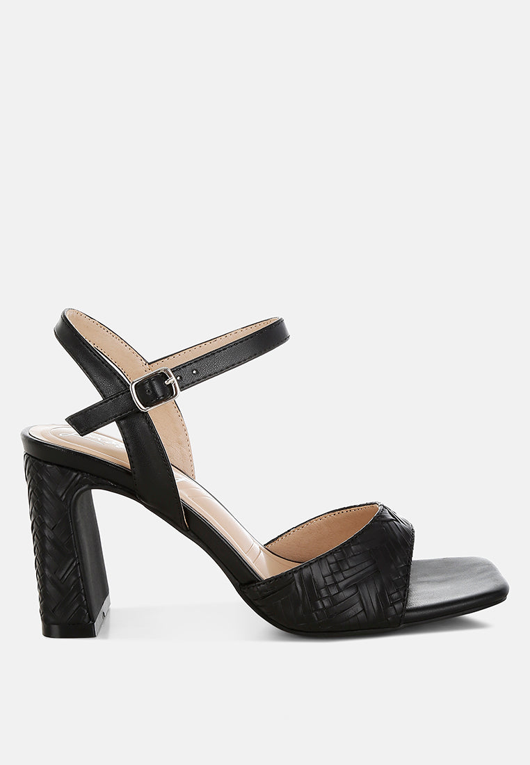 elana textured faux leather heels#color_black