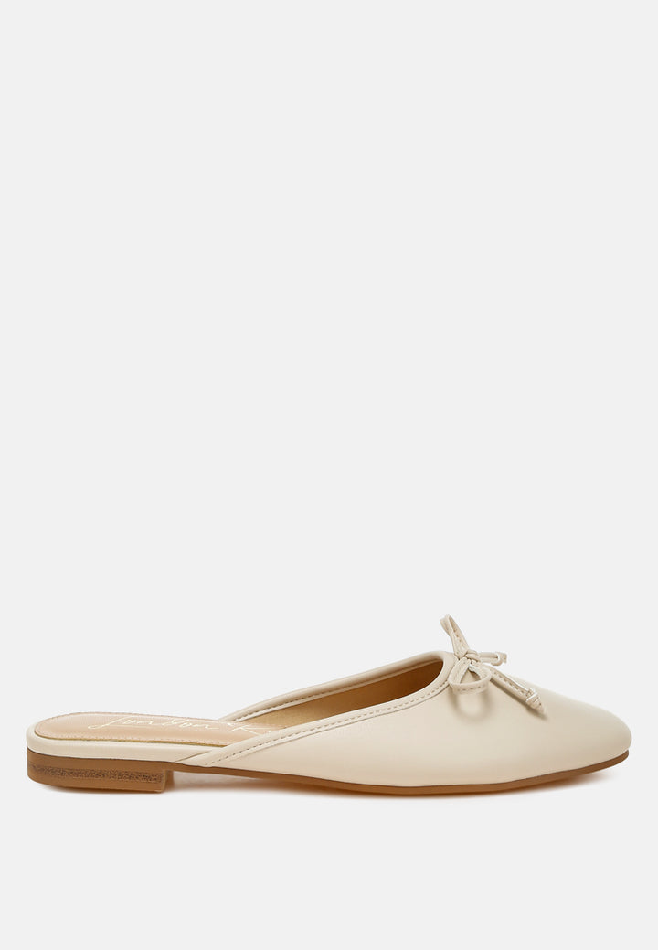 eras bow slip-on flat mules#color_beige