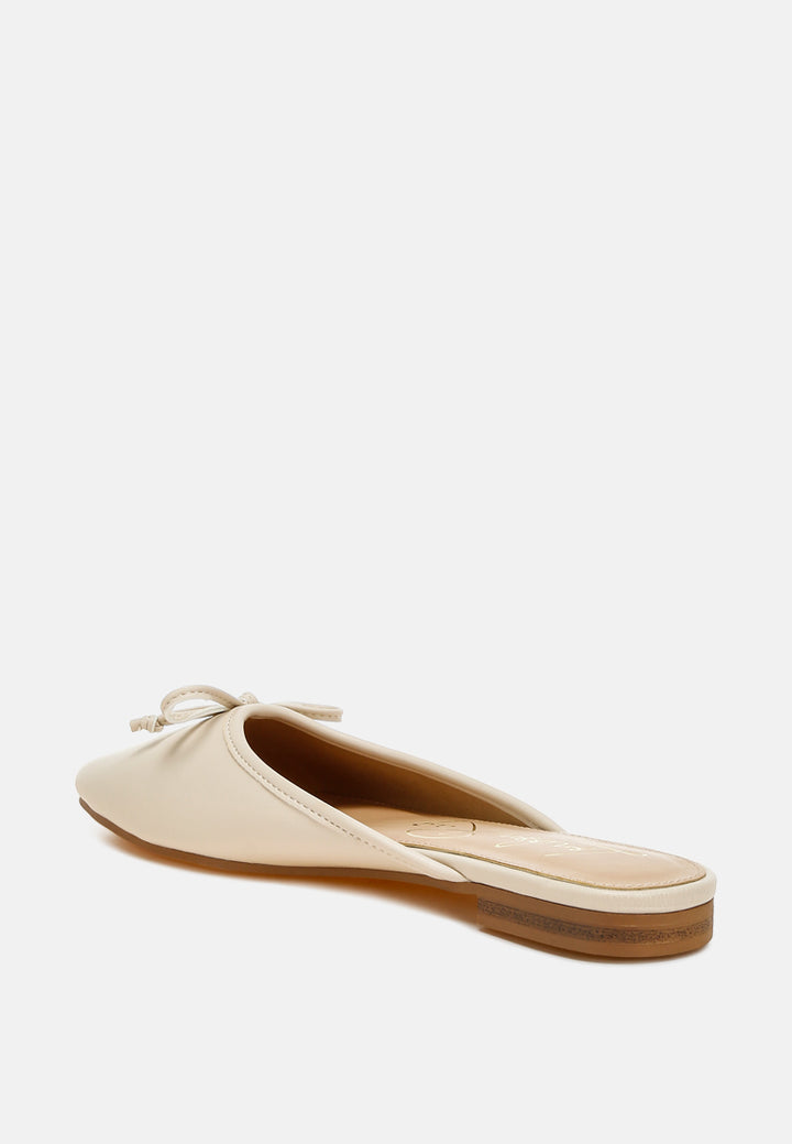 eras bow slip-on flat mules#color_beige