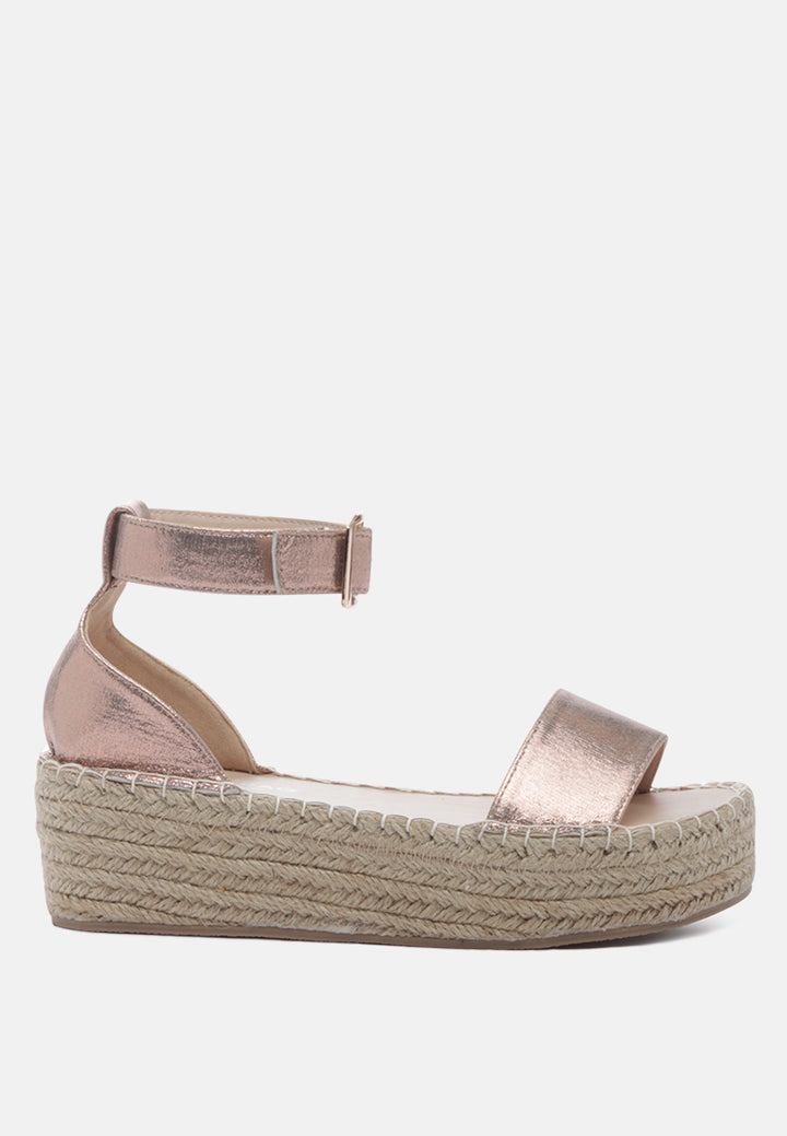 diyora espadrilles with braided platforms#color_rose-gold