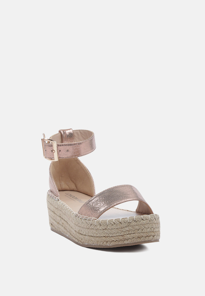 diyora espadrilles with braided platforms#color_rose-gold