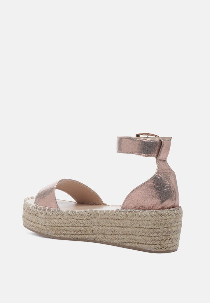 diyora espadrilles with braided platforms#color_rose-gold