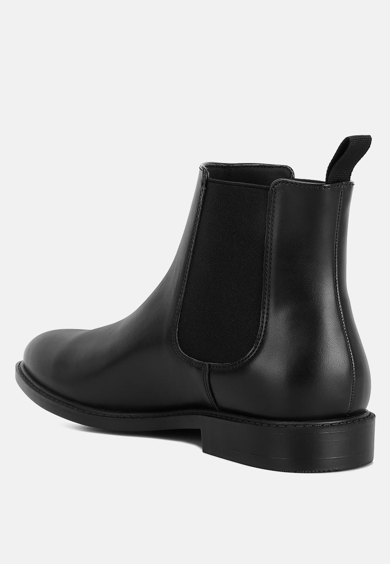 fraser men's faux leather chelsea boots#color_black