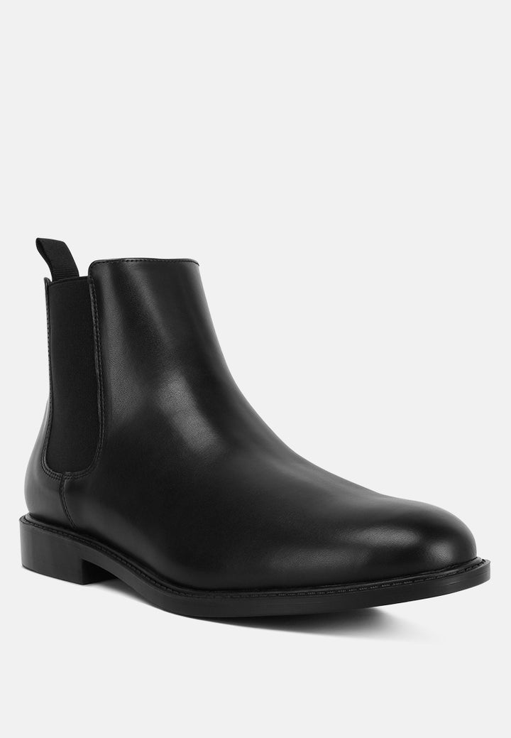 fraser men's faux leather chelsea boots#color_black