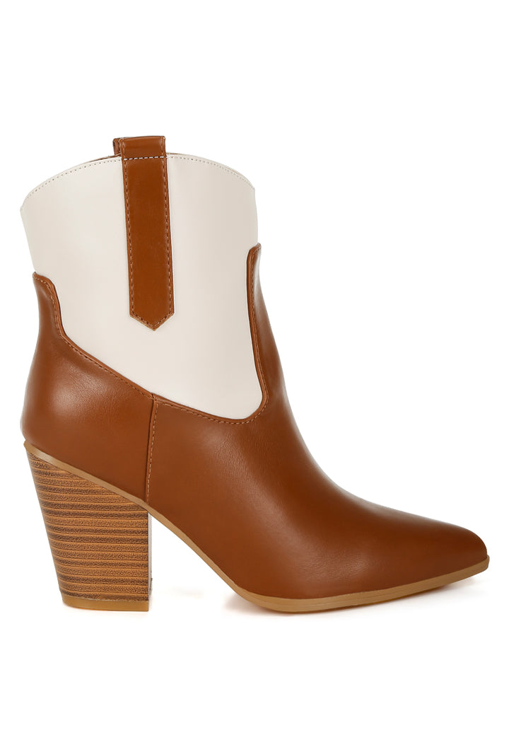 gallops two tone cowboy boots#color_tan/off-white