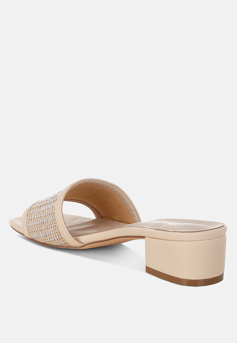 gisella raffia slip on sandals#color_beige