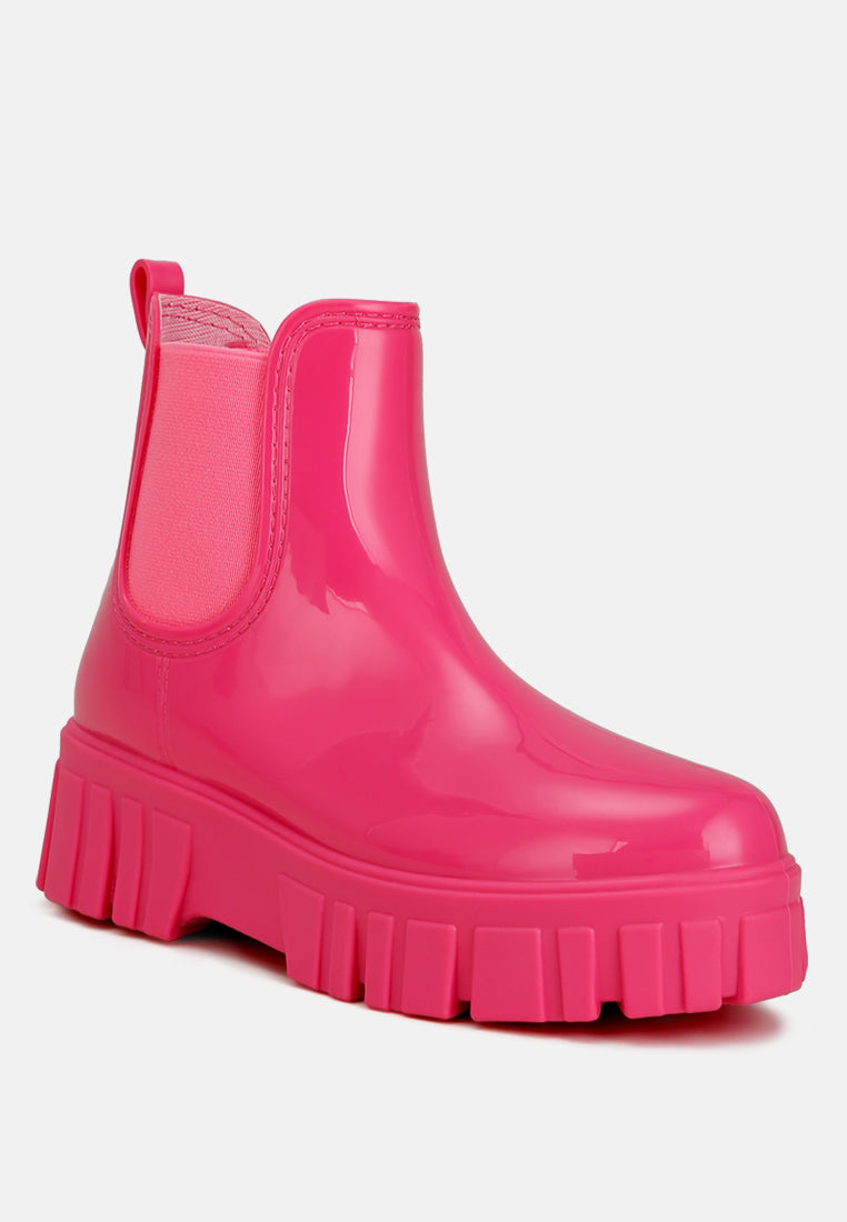 jerico chunky chelsea boots#color_fuchsia