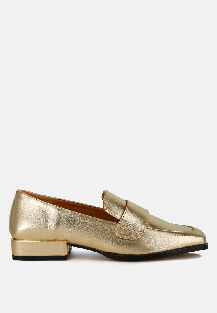 metallic penny loafers by ruw
#color_gold