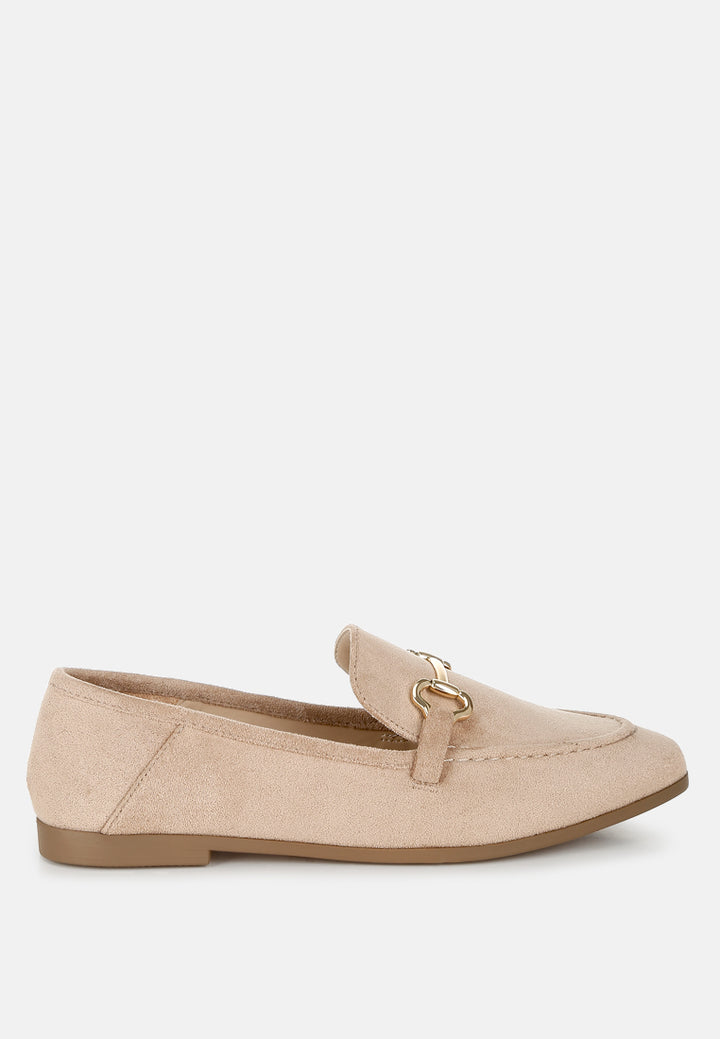 kingsley horsebit embellished loafers#color_taupe