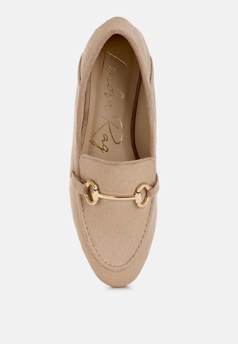 kingsley horsebit embellished loafers#color_taupe