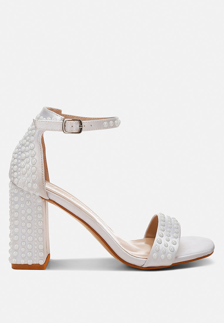 pearls embellished satin sandals by ruw#color_off-white