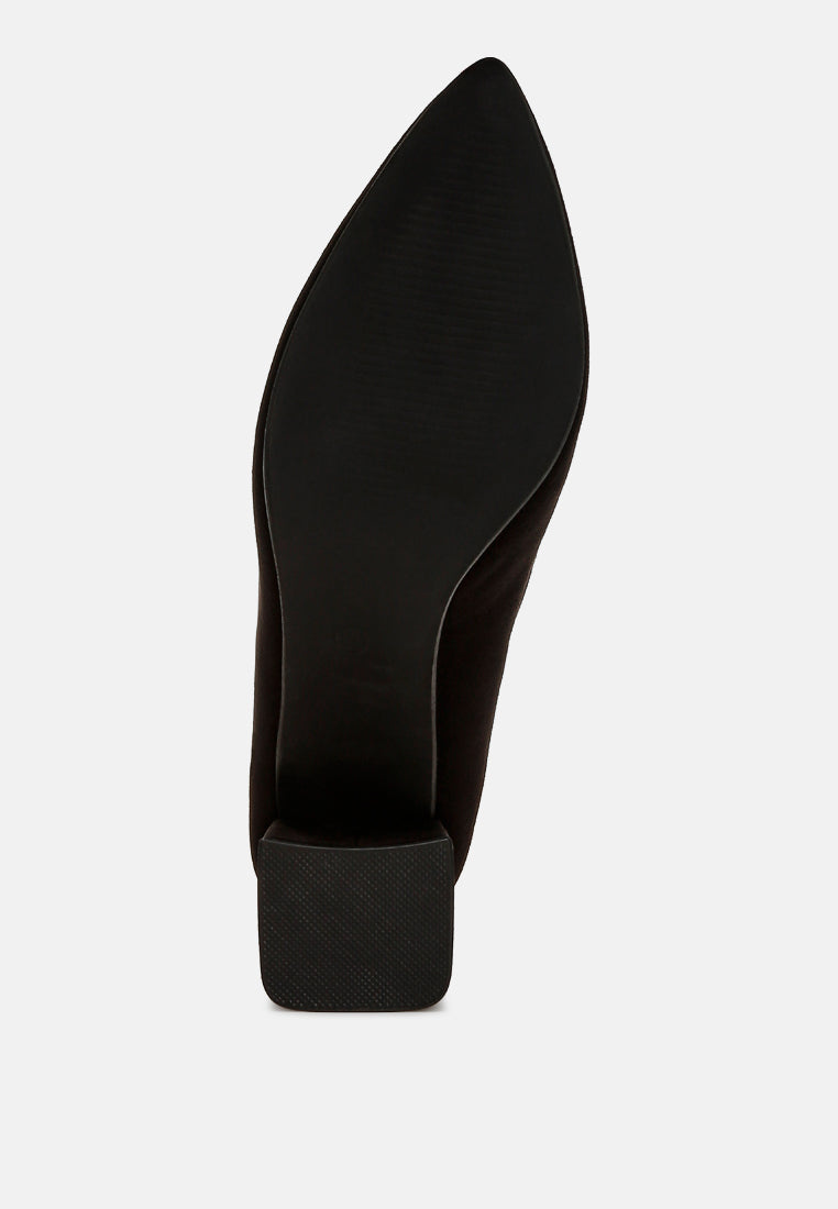 malai block heel pumps#color_black