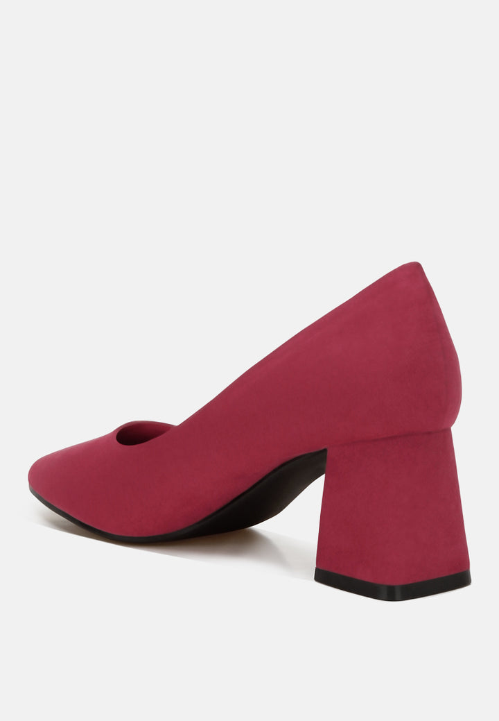 malai block heel pumps#color_burgundy