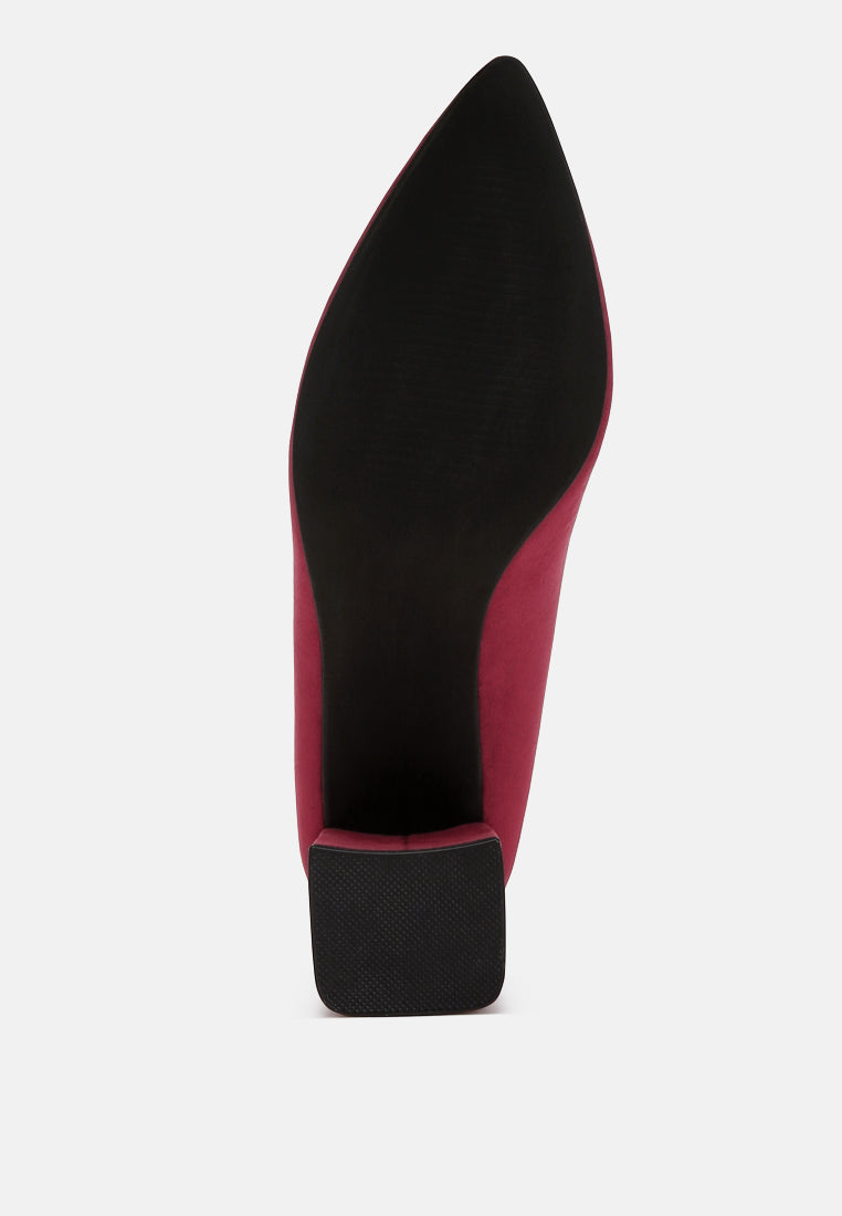 malai block heel pumps#color_burgundy