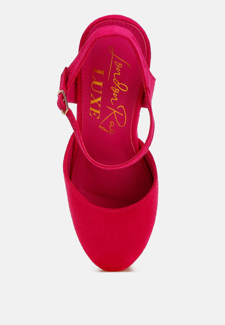 manifest dual tone wedge sandals#color_pink