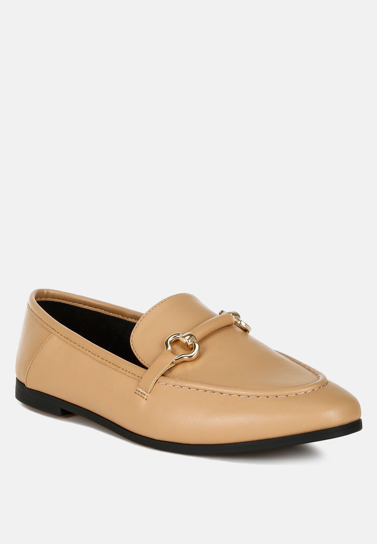 melisma horsebit embellished loafers#color_tan