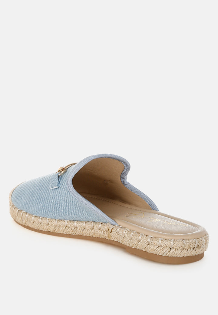 midori denim slip-on mules#color_denim