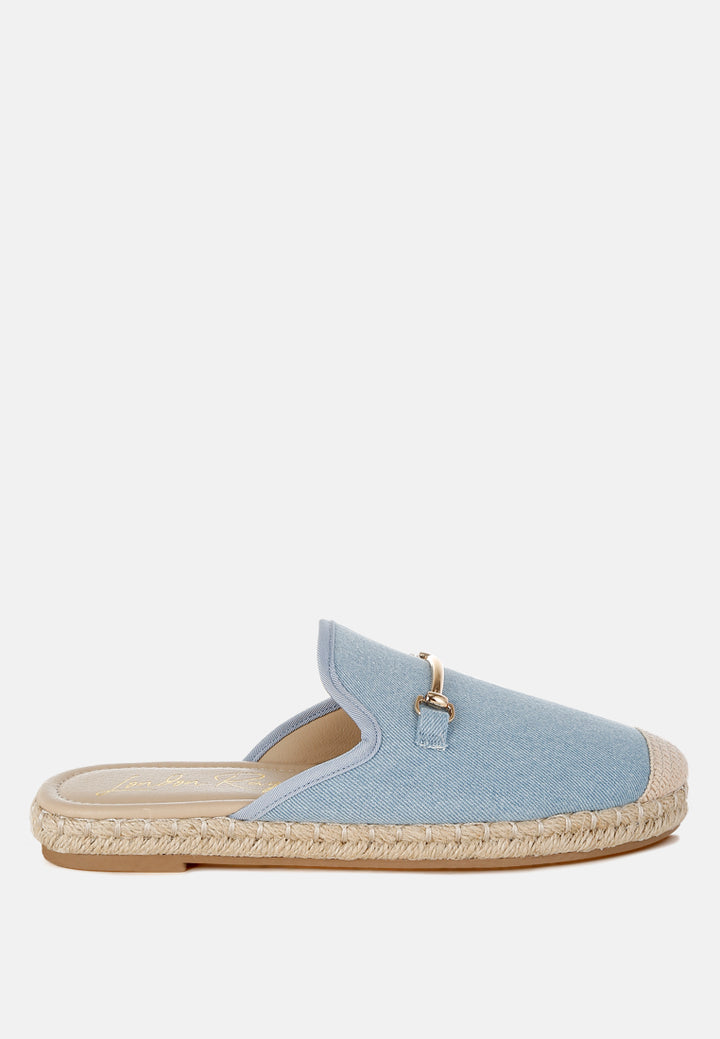 midori denim slip-on mules#color_denim