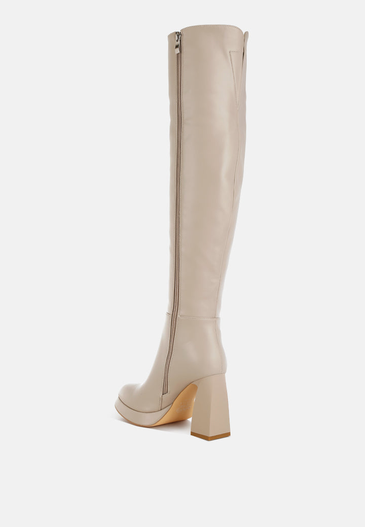 nenana faux leather knee-high boots#color_beige