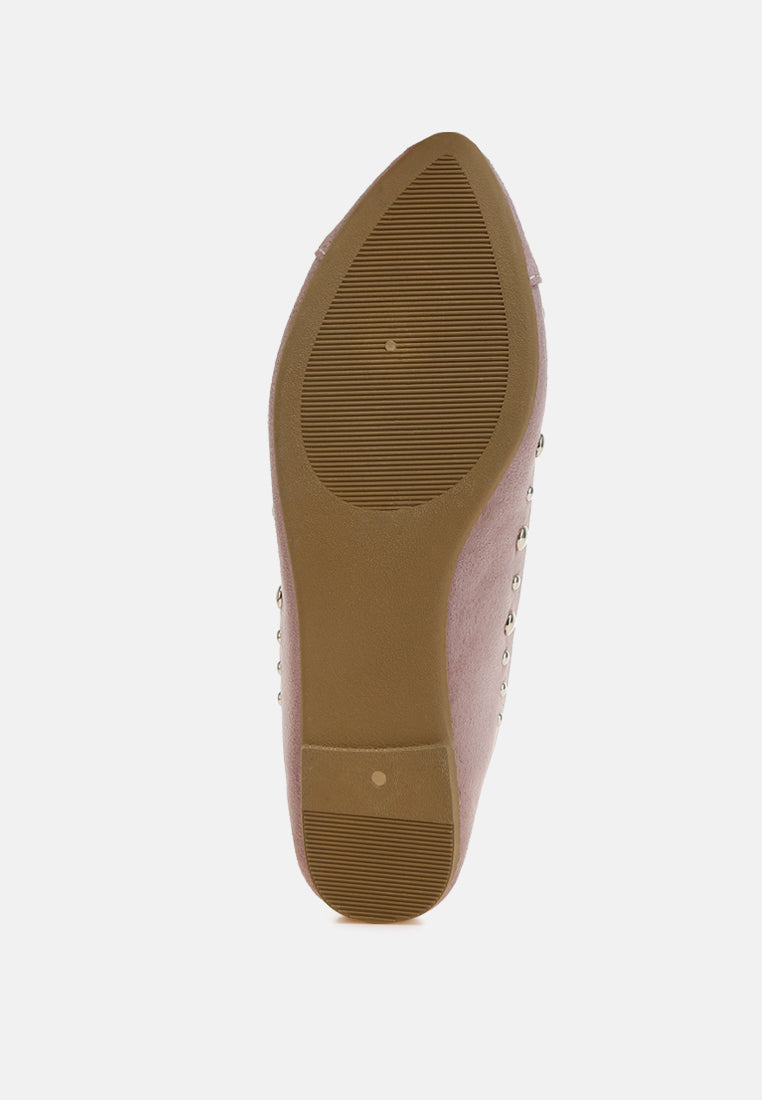 olesia stud emebllished ballet flats#color_lilac