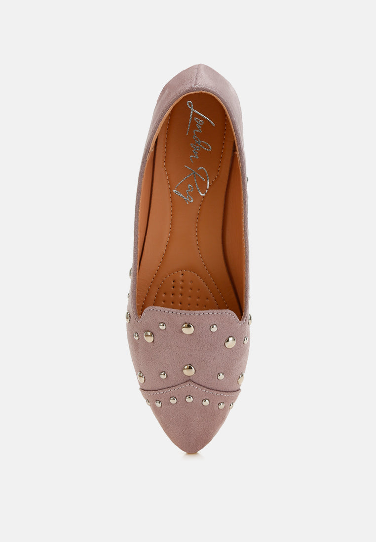 olesia stud emebllished ballet flats#color_lilac