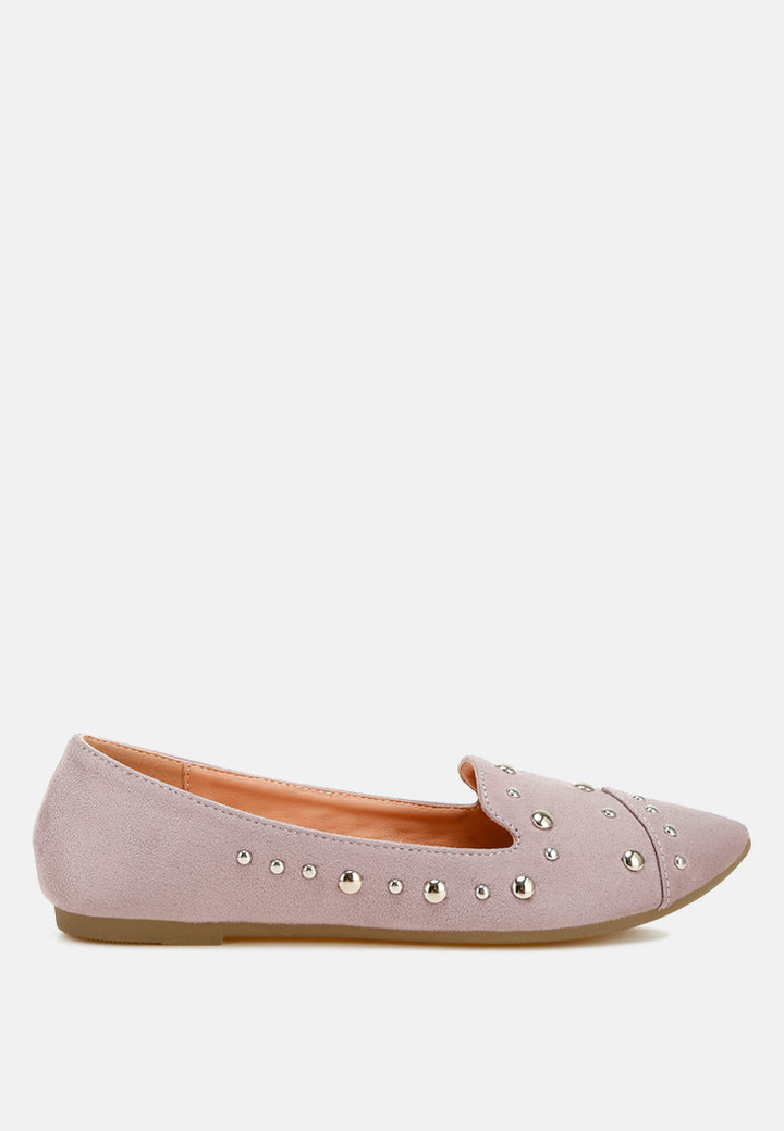 olesia stud emebllished ballet flats#color_lilac