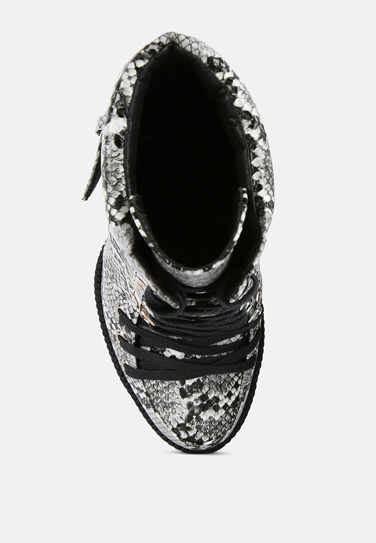 palmetto snake print ankle boots#color_black