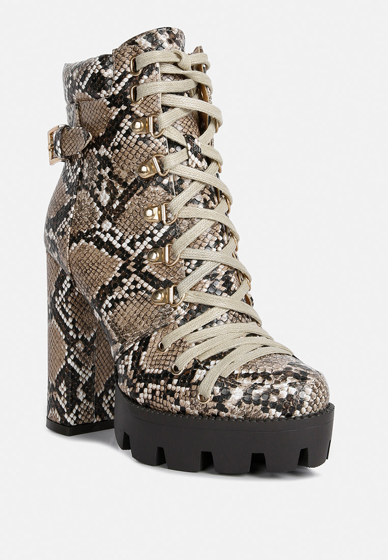 palmetto snake print ankle boots#color_tan