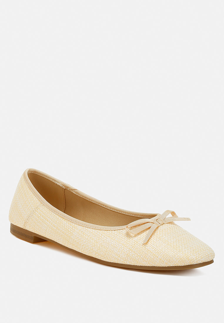 paper rings raffia ballet flats#color_natural