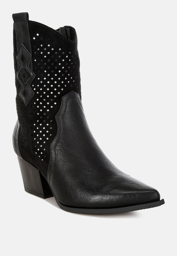 prosia rhinestone-studded cowboy boots#color_black