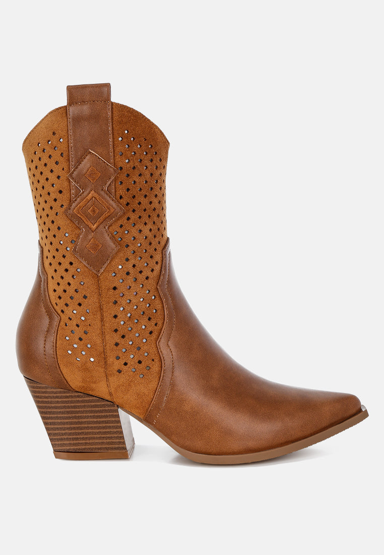 prosia rhinestone-studded cowboy boots#color_tan