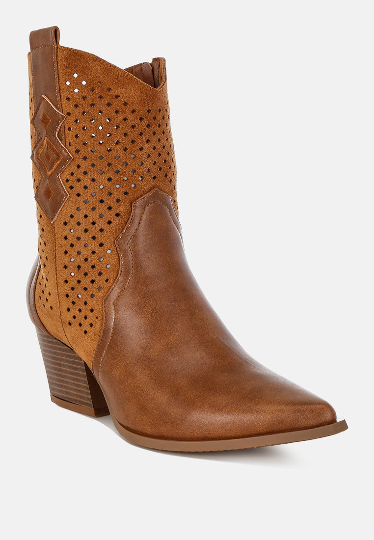 prosia rhinestone-studded cowboy boots#color_tan